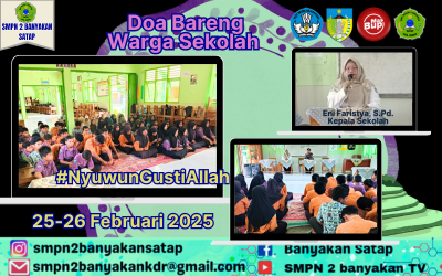 Doa Bareng Warga SMPN 2 Banyakan Satu Atap